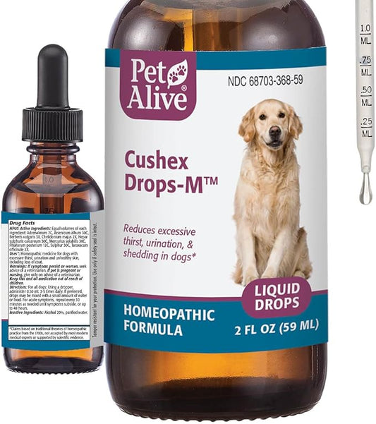 PetAlive Cushex Drops-M, Cushing's Disease Pet Supplement, 2fl oz., 59ML
