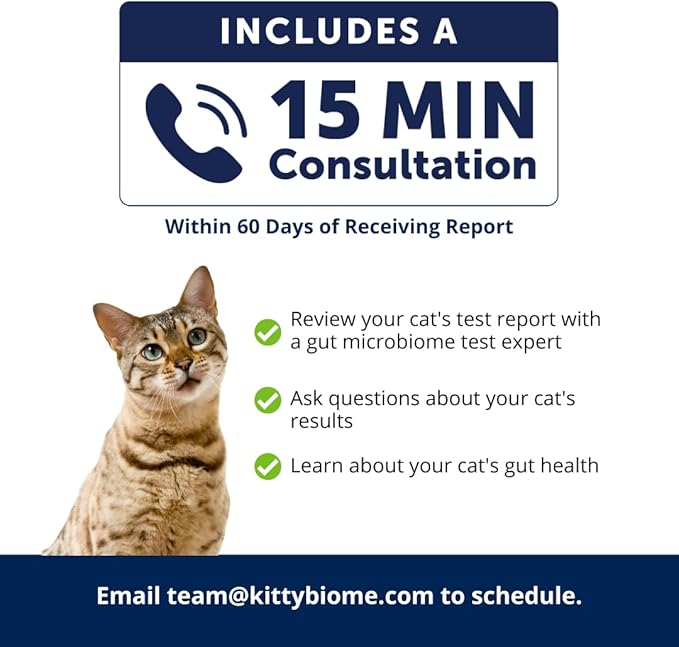 AnimalBiome Cat Probiotics Test Kit - Gut Microbiome Health Test - KittyBiome (Cats Within The US)