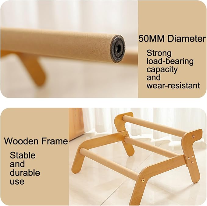 Cat Hammock, 2-in-1 Cat Scratch Pad and Cat Couch for Most Cats, Sisal Cats Scratcher Bed for Home Indoor, Cat Hammock Gifts for Cats