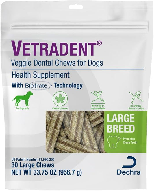 Vetradent® Veggie Dental Chews for Large Dogs