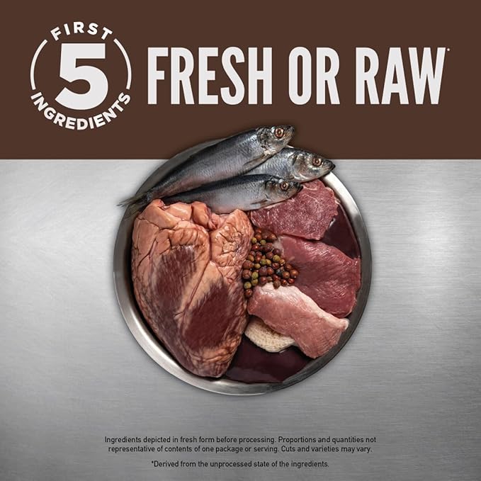 ORIJEN Grain Free Poultry Free High Protein Dry Dog Food Regional Red Recipe 13lb Bag