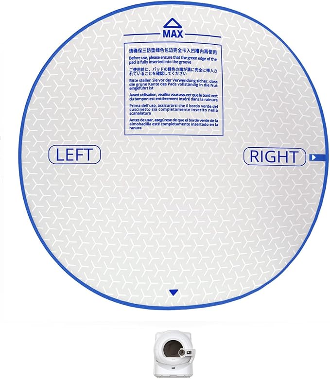 PETKIT High Performance Litter Pad Ultra Exclusive for Purobot Ultra Camera Automatic Cat Litter Box, Waterproof Leakproof Cylinder Pad, Anti-Stick/Scratch-Resistant Litter Box Mat