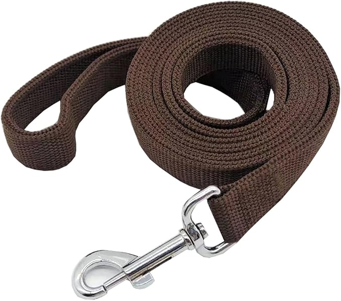 Nylon Dog Leash with 2-Layer, 4 FT/ 6 FT/ 7FT Long, 1 Inch Wide for Medium Large Dogs