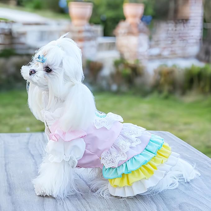 MengYu Puppy Dress Cat Lolita Dress (Pink, L)