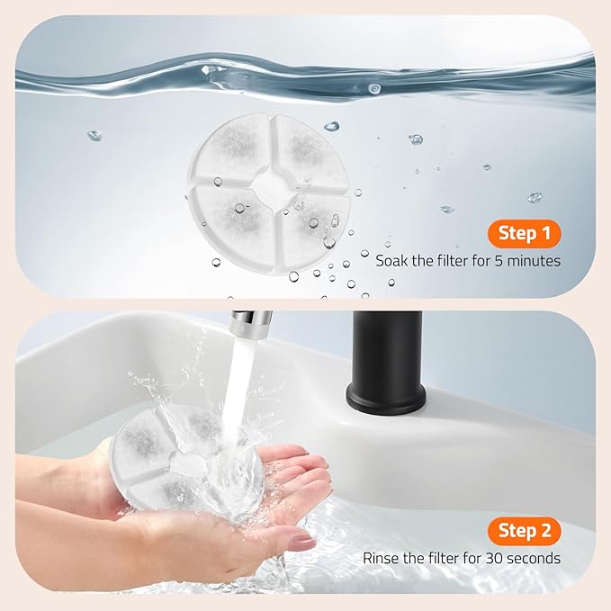 Pawtners 8 + 4 Packs Replacement Filters for LD.2524 & LD.2523 Pet Water Fountain, Multiple Filtration Material, Replacement Filter for Pet Cats Dogs Water Fountains