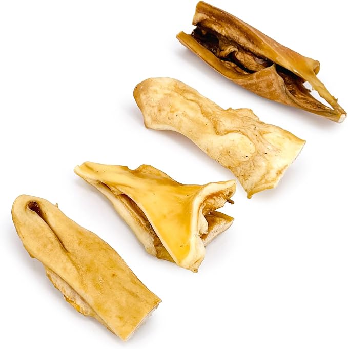 ValueBull Beef Cheek Slices, Long Lasting Dog Chews, Varied Sizes, Shapes, & Colors, 10 Pound Bulk Pack - Long Lasting Dog Chews, Rich in Collagen, Single Ingredient, Cleans Teeth