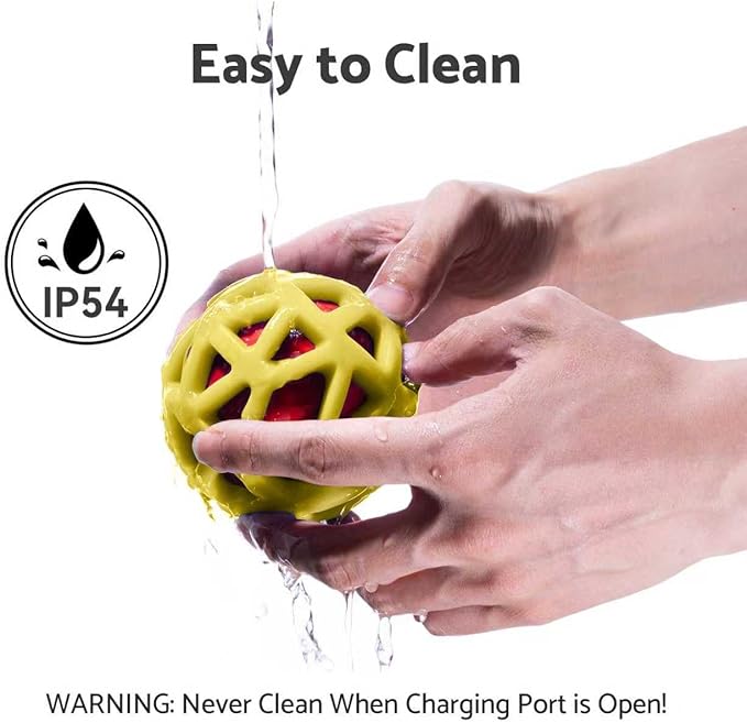 seagi Interactive Dog Toys – Durable Automatic Bouncing & Vibrating Interactive Dog Ball for Smart Play, Motion-Activated Moving Dog Toy for Small/Medium/Large Dogs,USB Rechargeable (Yellow)