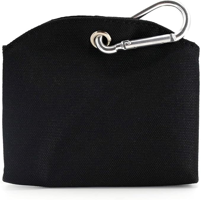COOWONE Dog Treat Pouch Magnetic Closure Small Dog Training Treat Pouch Pocket Sized Small Dog Treat Pouch with Clip (Black)