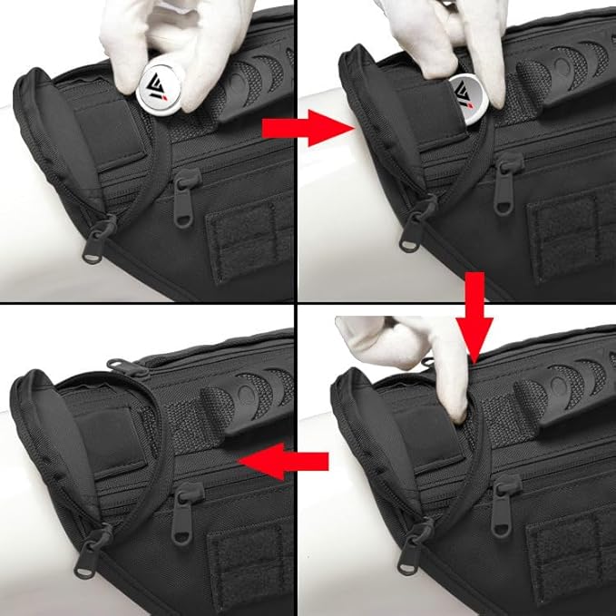 Tactical Dog Backpack Harness for Large Breed Original Design Metal Buckle Vest with Side Bags Pouches for Service Working Training (Black (Vest only), L)