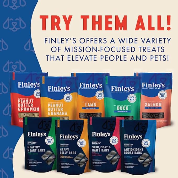 Finley's Peanut Butter & Pumpkin Dog Biscuit Treats, All Natural, Limited Ingredient Dog Treats, 12 Ounce (Pack of 1)