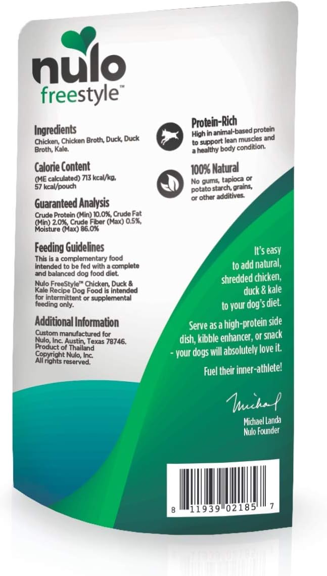 Nulo Freestyle Puppy & Dog Wet Dog Food Topper, Premium All Natural Grain-Free, Real Meat Dog Food Topper with High Animal-Based Protein and Only 5 or Less Ingredients with No Additives