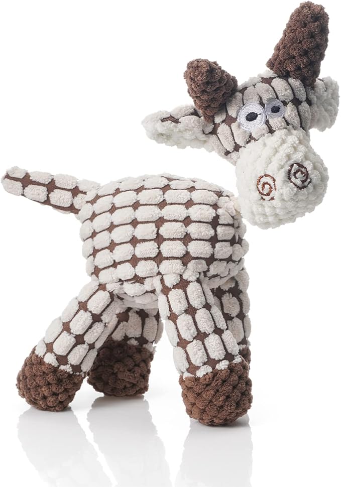 Squeaky Plush Dog Toys Pack for Puppy, 3 Pack Durable Stuffed Animal Plush Chew Toys with Squeakers, Cute Soft Dog Toys for Teeth Cleaning, for Small Medium Large Dogs