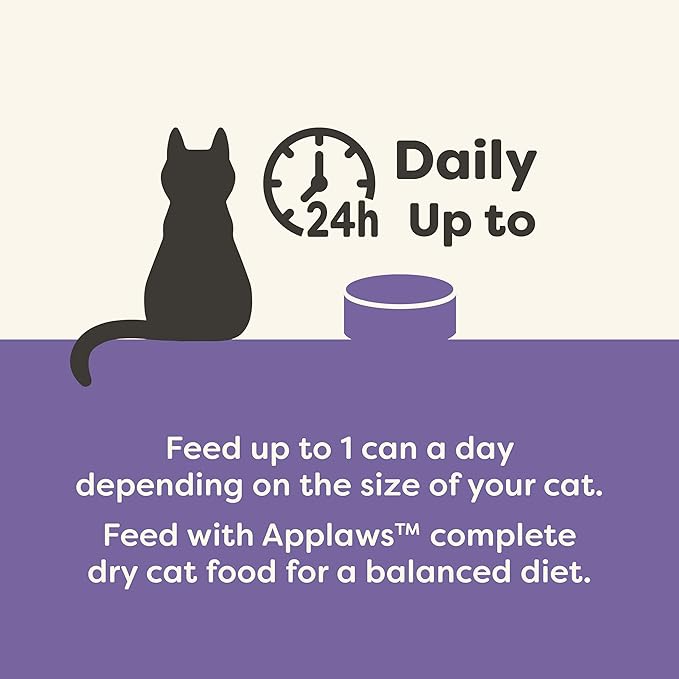 Applaws Natural Wet Cat Food in Broth, Limited and Natural Ingredients, High Protein with No Artificial Additives, Fish Selection Variety Pack in Broth (12 x 5.5oz Cans)