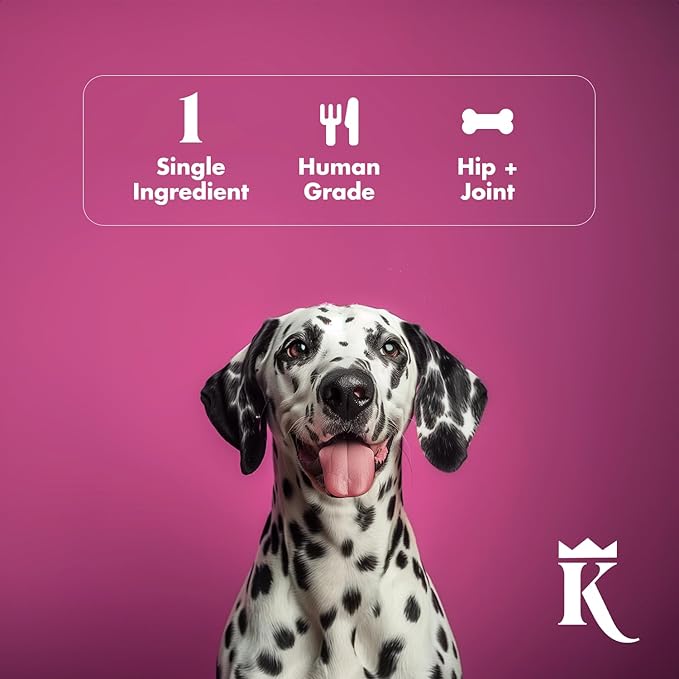 King Lou Pets - Whole Chicken Wing Tips - Dehydrated Raw Chicken Dog & Cat Treats - USA-Made - Rich in Collagen, Glucosamine, Chondroitin for Hip & Joint Health - 30 Count