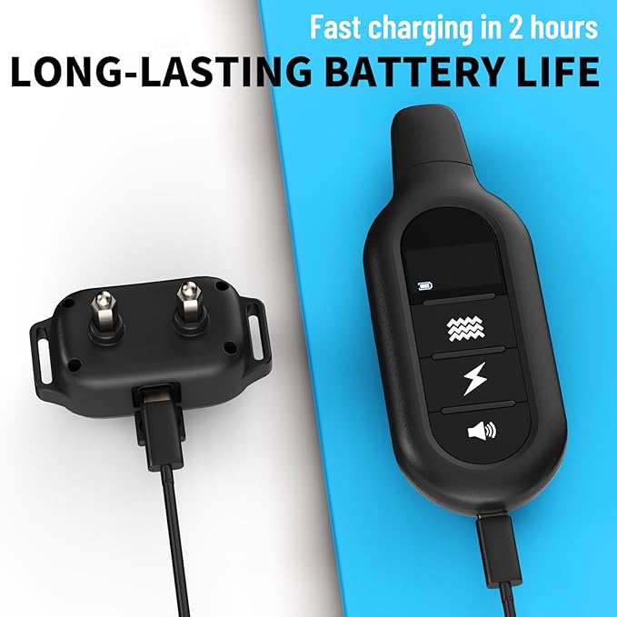 Shock Collar for Dogs 3300FT Dog Training Collar with Remote IPX7 Waterproof with 3 Training Modes, Adjustable Dog Collar for Small Medium Large Dogs