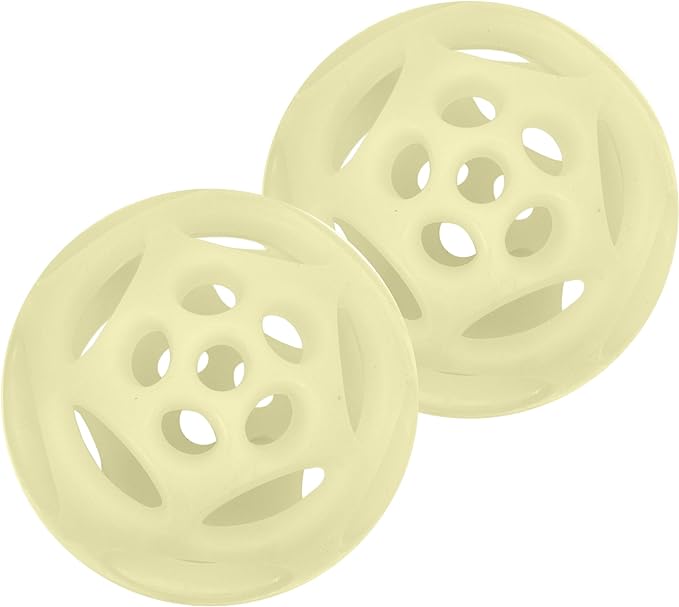 Chew King by Mammoth Glowing Fetch Ball, Dog Ball Toys, Medium 2-Pack Lattice