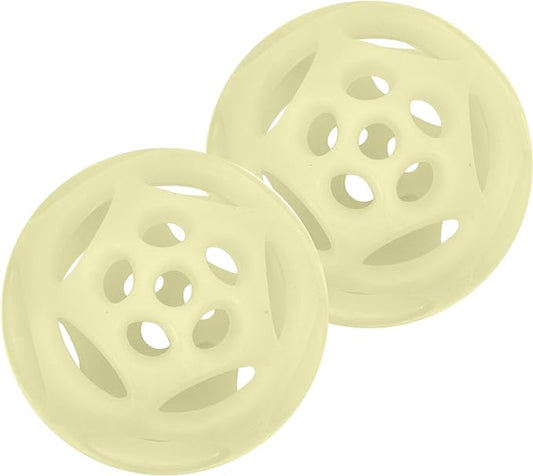 Chew King by Mammoth Glowing Fetch Ball, Dog Ball Toys, Medium 2-Pack Lattice