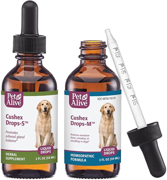 PetAlive Complete Cushex ComboPack for Adrenal Gland Balance, Cushing's Related Support and Symptom Relief