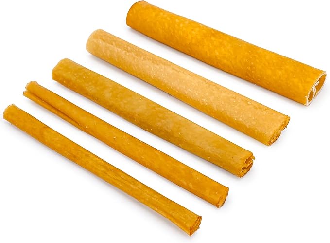 ValueBull USA Pig Skin Retriever Rolls, 6 Inch, Smoked, 50 Count Bulk Pack - Premium USA Pork Hide Dog Chews, One-Piece, Easy Digestion, High Protein