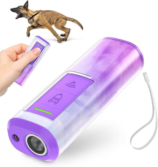Dog Bark Deterrent Devices with 23FT Range – Ultrasonic Bark Control for Small Medium Large Dogs, Safe & Effective Portable Anti Barking Device for Women Indoor Outdoor Use