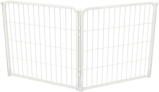 FXW Homeplus Unleashed Indoor Dog Playpen - Stress-Free and Safe Play, Heavy Duty 24 Inch 2 Panels Dog Pen for Puppy and Small Dogs, White│Patented