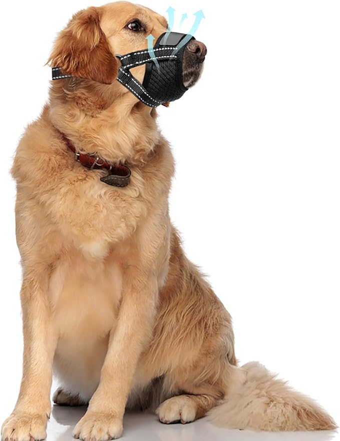 Dog Muzzles for Dogs | Grooming | No Bark Muzzle | Adjustable Soft Dog Muzzle Air Mesh