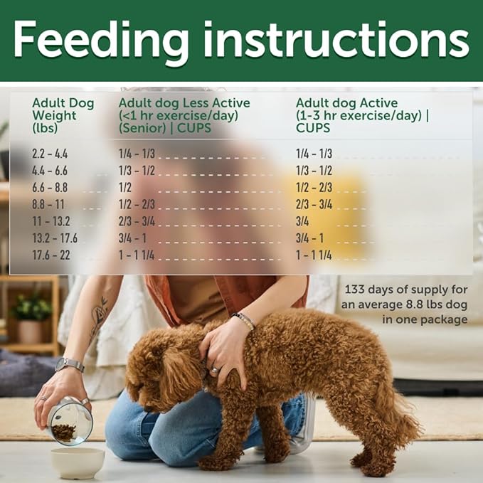 Nature's Protection Superior Care Grain-Free Dry Dog Food - High Protein, Tear Stain Dog Food for Small Breed Red Coated All Life Stages Dogs, Fresh Pet Meal, Salmon, 22 lb