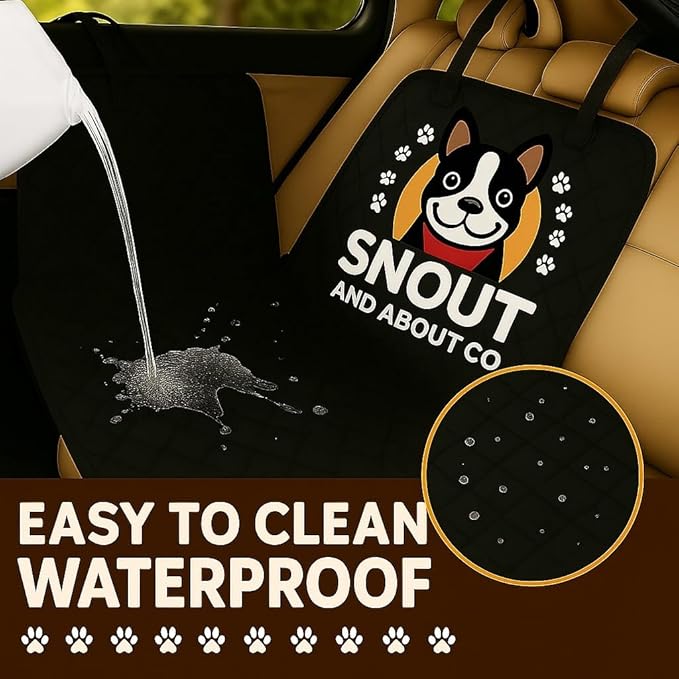 Snout & About Co. Deluxe Dog Car Seat - Secure and Cozy Travel Seat for Pets with Reinforced Safety Features