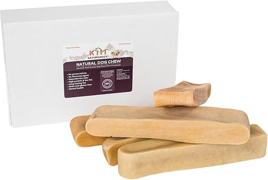 Authentic Himalayan Yak Cheese for Dogs - XXLarge (Pack of 5) - Sourced from Pristine Himalayan Foothill, Rawhide-Free, NO preservatives