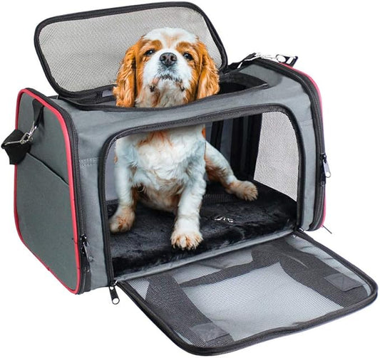 Soft-Sided Kennel Pet Carrier for Small Dogs, Cats, Puppy, Airline Approved Cat Carriers Dog Carrier Collapsible, Travel Handbag & Car Seat