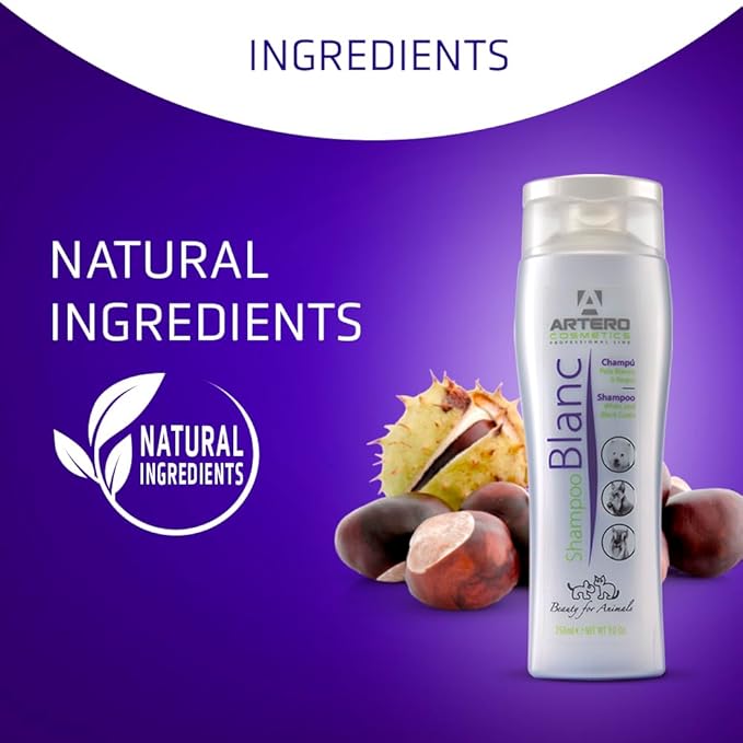 Artero Blanc. Whitening Shampoo for White Dogs and Black Dogs