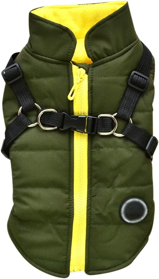 Norbi Dog Winter Jacket with Built-in Harness - Adjustable Warm Coats for Small to Large Dogs - Perfect for Cold Weather