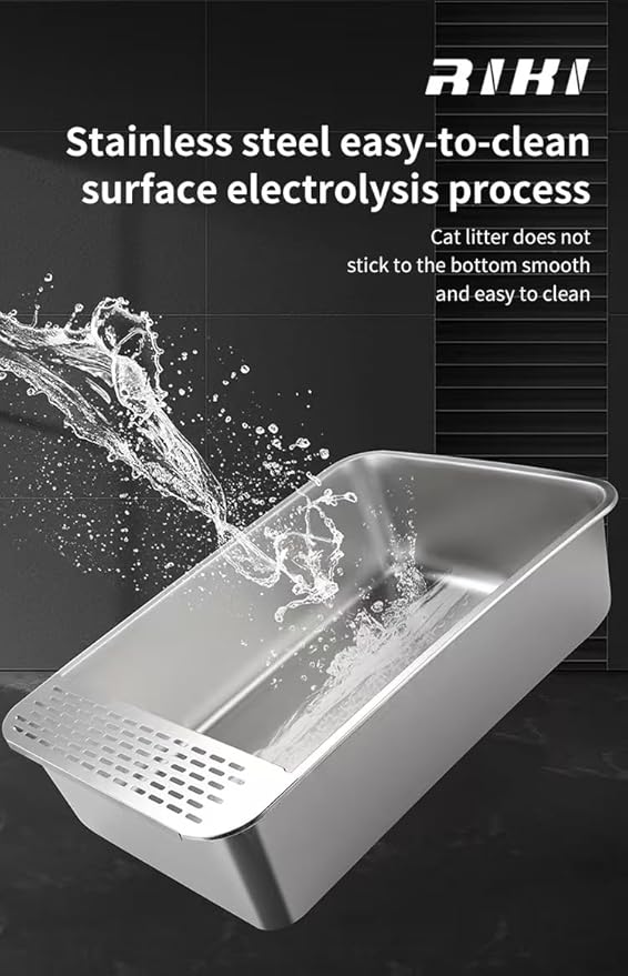 Stainless Steel Cat Litter Box