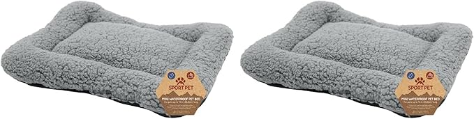 SportPet Designs Foldable Travel Cat Carrier - Front Door Plastic Collapsible Carrier Collection, Waterproof Bed (Pack of 2)