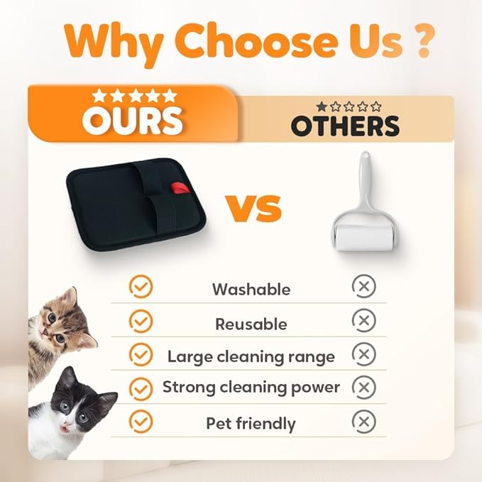 Upgraded Thickened Electrostatic Pet Hair Removal Gloves Brush,2025 New Reusable Cat Dog Hair Remover Grooming Gloves,Double Sided Washable Static Animal Fur Removal Tool for Couch,Carpet, Clothes,Car