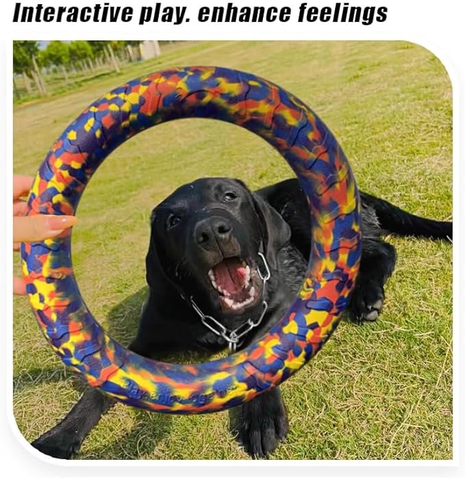 Indestructible Dog Toys Dog Chew Toy for Aggressive Chewers Flying Discs for Medium/Large Breeds Dog Training Ring