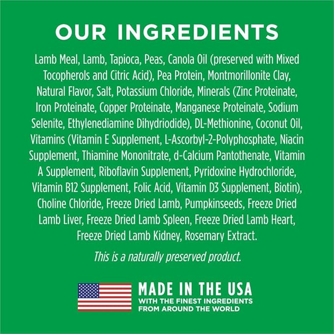 Instinct Limited Ingredient Diet, Natural Dry Dog Food, Grain Free Recipe - Real Lamb, 4 lb. Bag