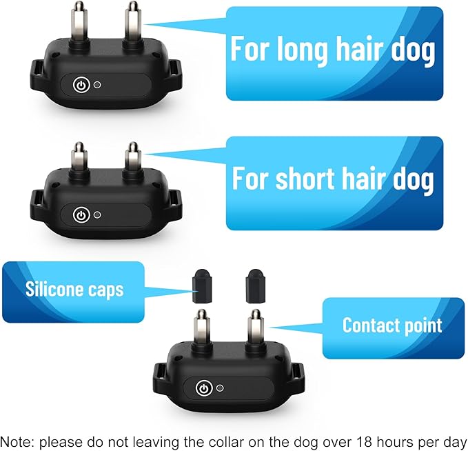 Shock Collar for Dogs 3300FT Dog Training Collar with Remote IPX7 Waterproof with 3 Training Modes, Adjustable Dog Collar for Small Medium Large Dogs