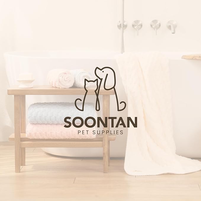 Microfiber Dog Towel Set for Drying Dogs – Absorbent, Quick-Dry, and Soft Towels for Bathing and Grooming Dogs and Cats, Including 2 Different Sized – Cloud Pet Towels (Pink)