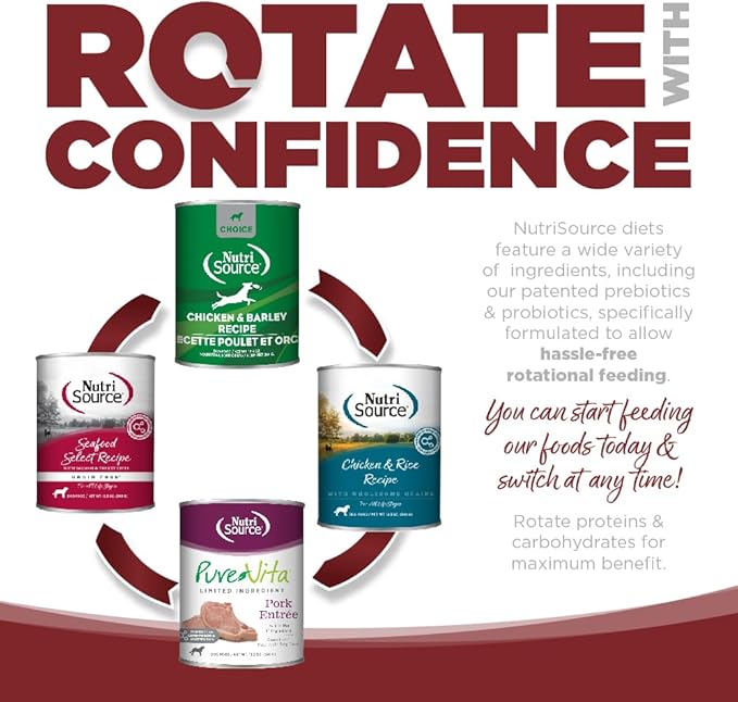 NutriSource Harvest Selects Field & Forest Dog Food, Premium Wet Dog Food, 12.3 Ounce (Pack of 12)