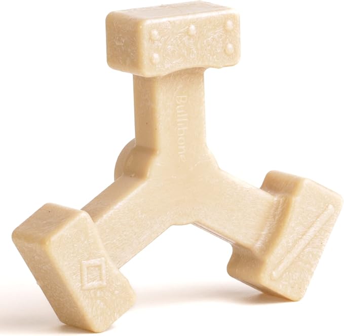 Bullibone Nylon Dog Chew Toy Spin-a-Bone - Interactive Dog Toy, Triggers Natural Instincts, and Improves Oral Health