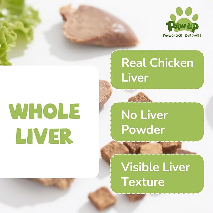 Freeze Dried Chicken Liver Pet Treats, High Protein Freeze-Dried Pet Food for Dogs, Cats, Fresh Ingredient Snacks, 4.6 oz, Rawhide Free&Grain Free
