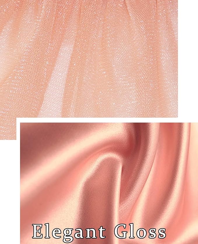 Summer Girl Dog Dress, Dog Silk Tulle Dress, Cute Princess Dogs Dresses with Bow, Lace Pet Birthday Party Outfit Puppy Tutu for Small Dogs, Fancy Puppy Clothes for Chihuahua Teacup Yorkie