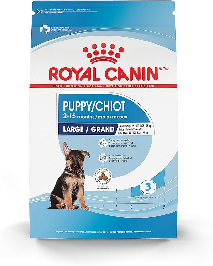 Royal Canin Size Health Nutrition Large Puppy Dry Dog Food, 4 lb Bag