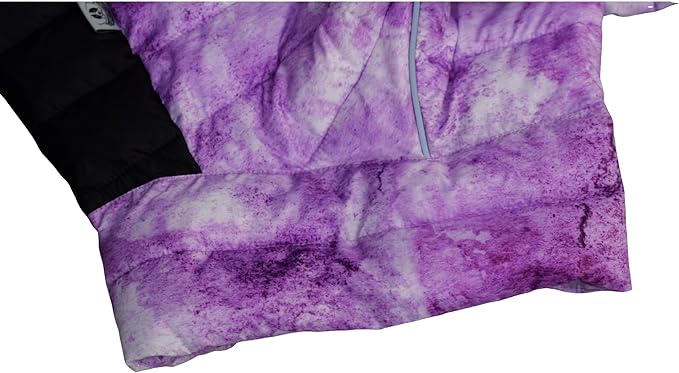 Micai Warm Dog Coat - 4 Legs Covered Waterproof Windproof Reflective Vest, Zippered Adjustable Outdoor Snow Jacket for Small Medium Large Dogs - Purple XXXL