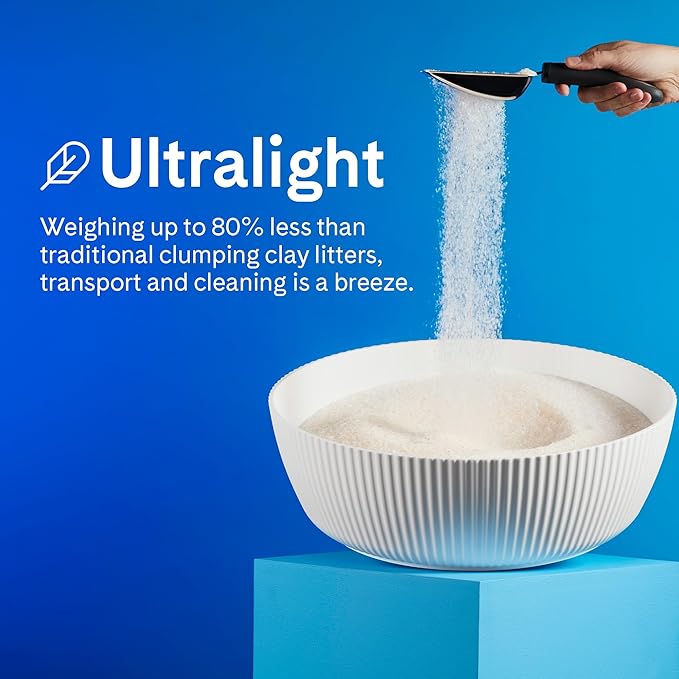 PrettyLitter Health Monitoring Cat Litter (Lotus Flower, Non Clumping) | Lightweight & Low Tracking, Color Changing Silica Gel Crystals, Advanced Odor Control — 6 Lbs, Pack of 2 (Two Month Supply)