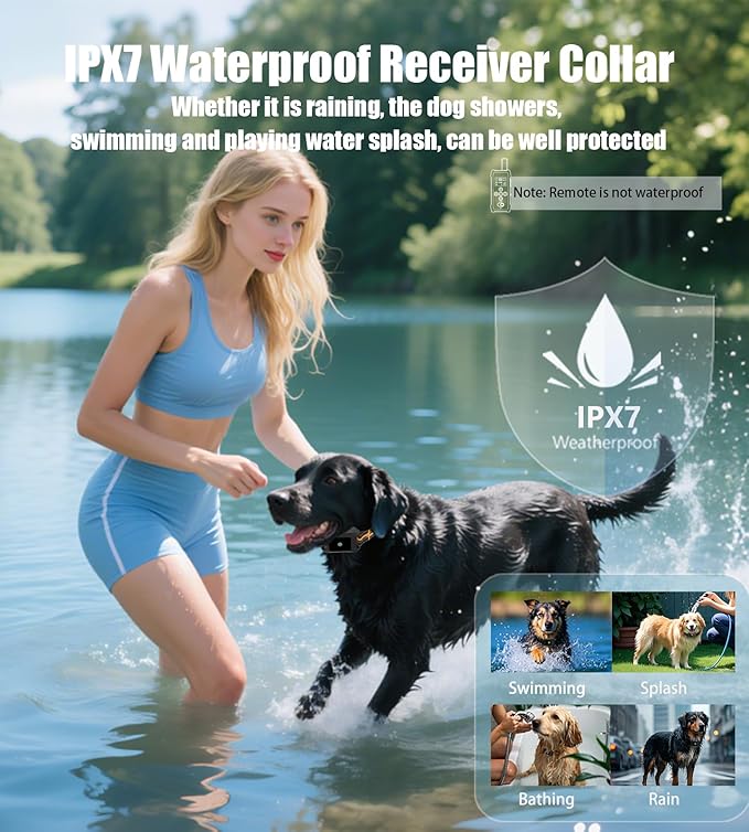Dog Shock Collar - 4200FT Dog Training Collar with Remote Innovative IPX7 Waterproof with 4 Training Modes,Vibration and Shock,Rechargeable E-Collar for All Breeds