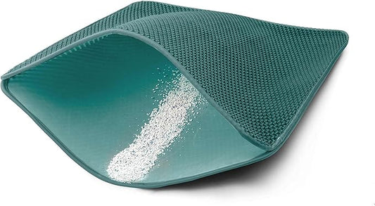 WePet Cat Litter Mat, Kitty Litter Trapping Mat, Honeycomb Double Layer Mats, No Phthalate, Urine Waterproof, Easy Clean, Scatter Control, Catcher Litter Tray Box Rug Carpet