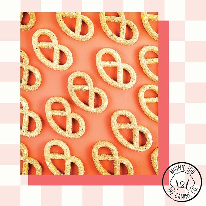 Winnie Lou Organic Healthy Dog Treats – All Natural Crunchy Dog Biscuits Made in USA with Organic Ingredients from Colorado Farms – for Small, Medium, Large Dogs - Peanut Butter Pretzels (Pack of 2)