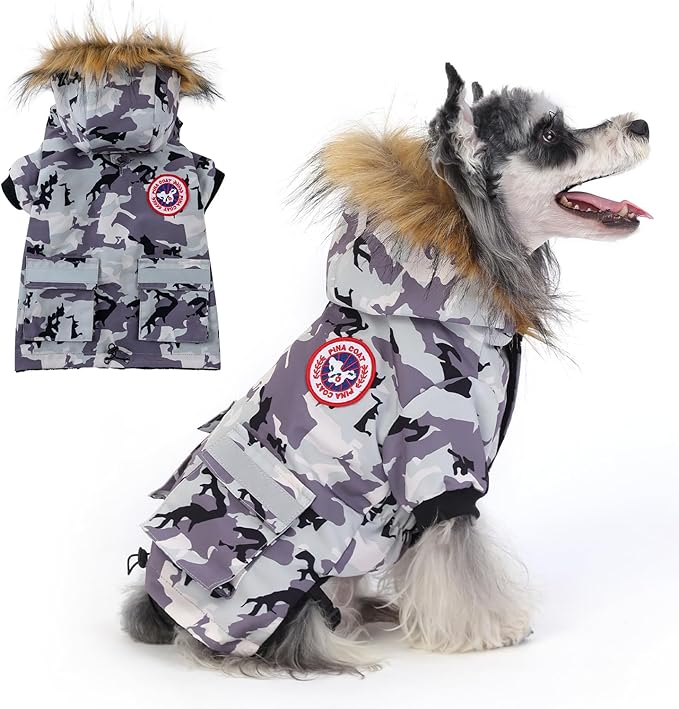 PINA Dog Coats for Small Dogs, Waterproof Dog Jacket